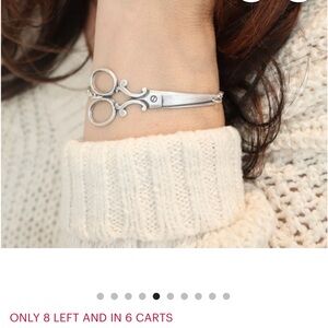 Silver scissors for a small wrist/ hair dresser/ gift